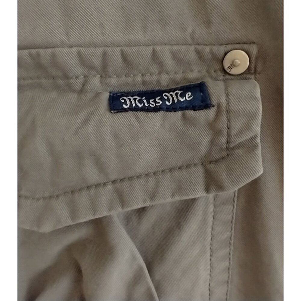 Miss Me Women’s Cargo Pants CP1242 Olive Tapered Leg 7-Pocket Mid-Rise - 34x30 - Picture 5 of 9